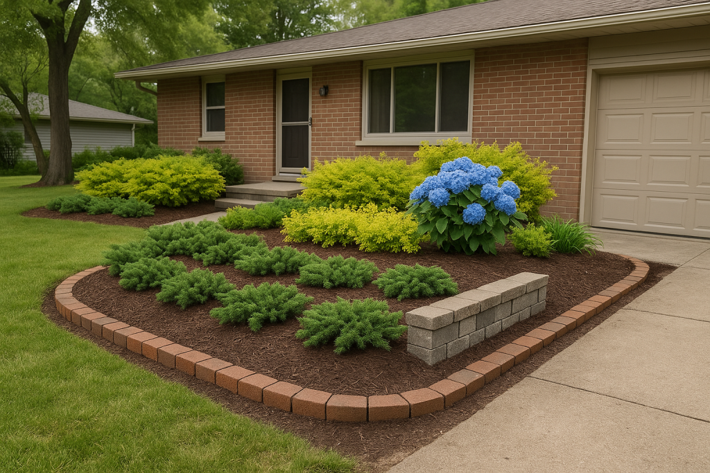 layering plants Chesterland Ohio landscape