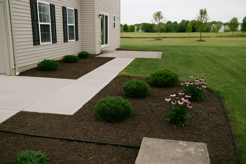 LED vs halogen landscape lights Cuyahoga County Ohio landscape