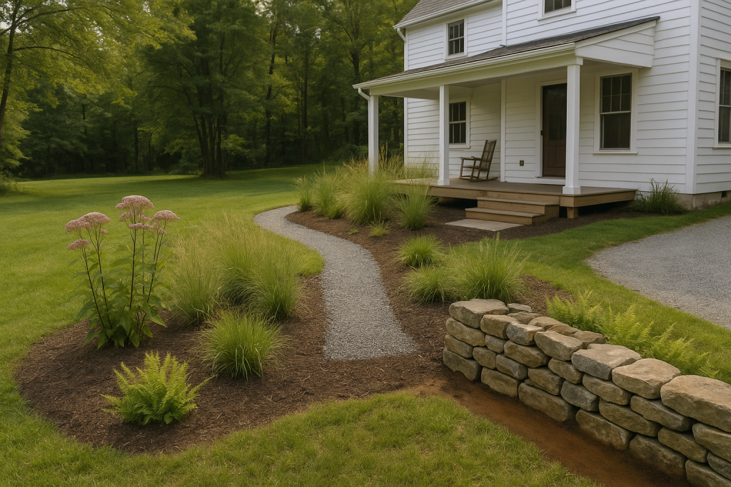 Signs Your Yard Has a Drainage Problem West Geauga Ohio landscape