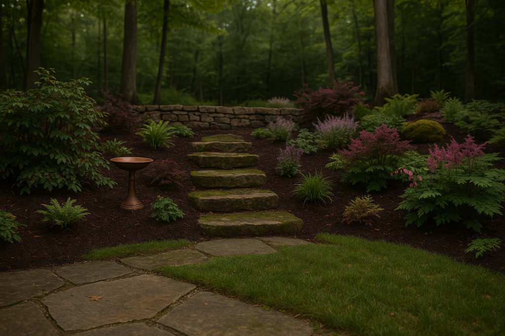 Spring lawn recovery Auburn Township Ohio landscape